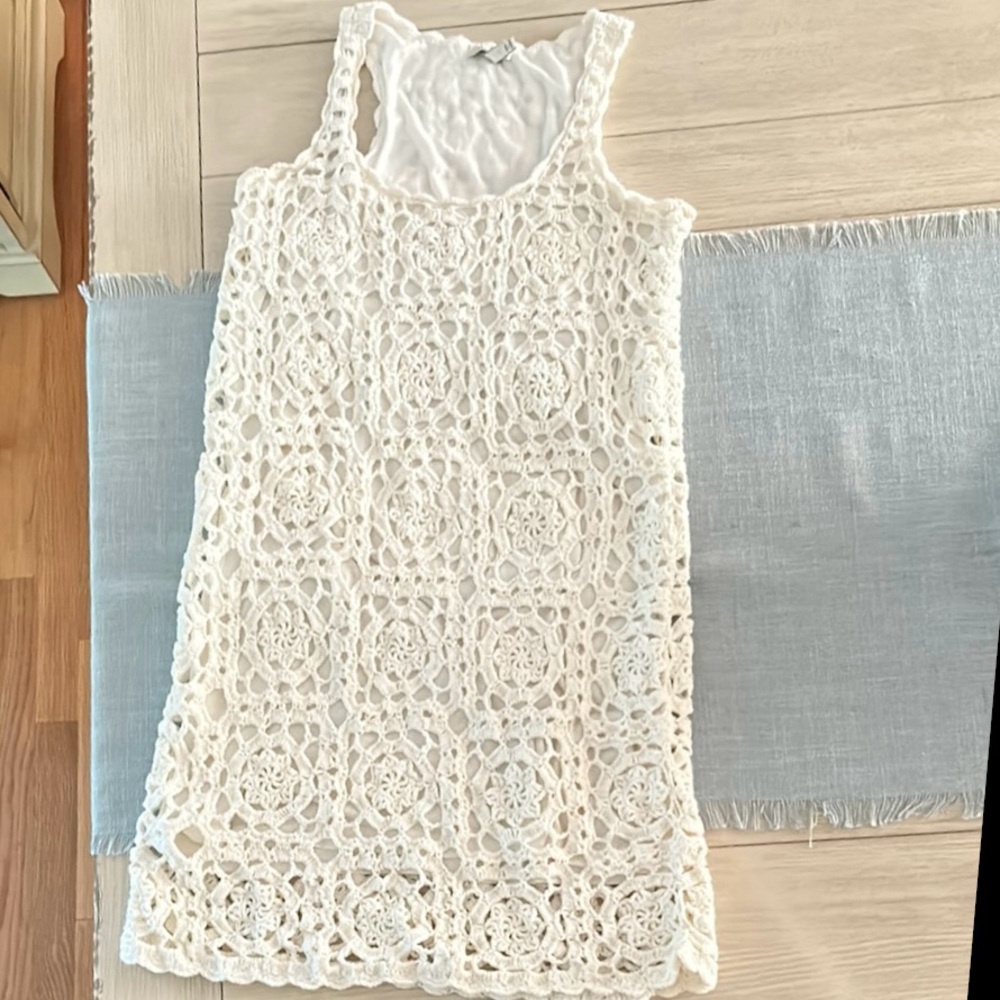Crochet Lace Sleeveless Dress